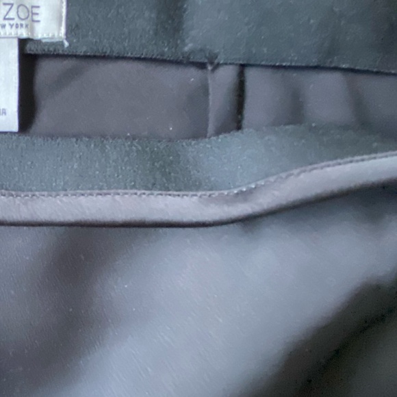 Rachel Zoe Black Satin Sheen Pull On Slip Casual Office Midi Skirt- Size- 4 - Picture 6 of 14